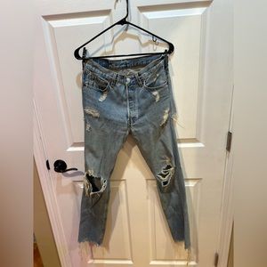 Ripped Vintage Y2K Levi's with Butt Rip